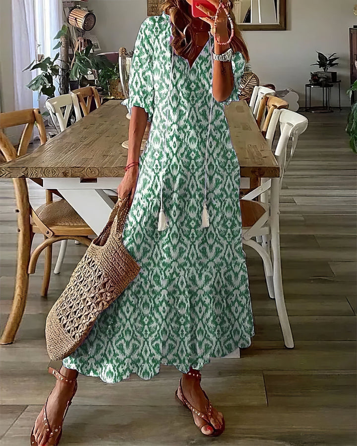Tonee – Boho Dress with Belly Coverage 
