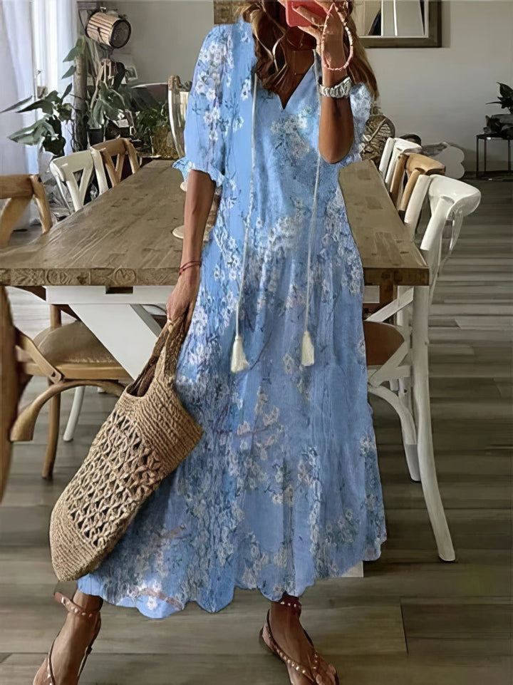 Tonee – Boho Dress with Belly Coverage 